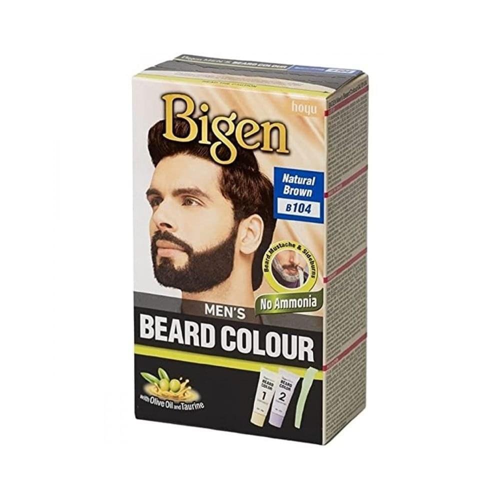 Bigen Ammonia-Free Beard Dye for Men - Natural Brown B104