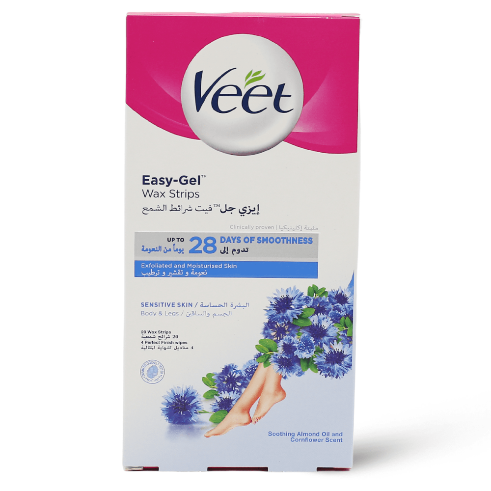 Veet | Wax Strips, Strips Legs & Body for Sensitive Skin | 1 Kit - Image 2