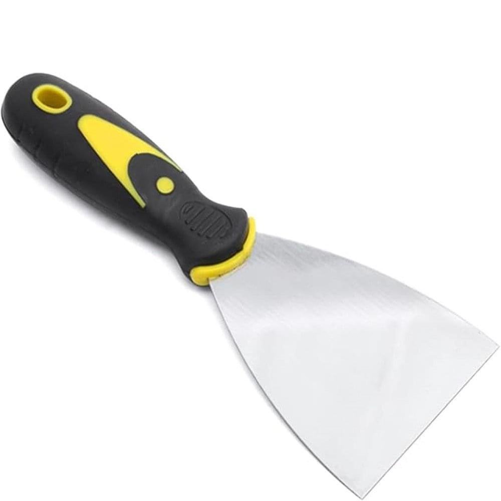 Stainless Steel Wall Scraper with Soft Handle and Filler Putty Knife Scraper for Wallpaper, Drywall Stickers and DIY Painting Decoration Y2-SCNZ (3 inch)