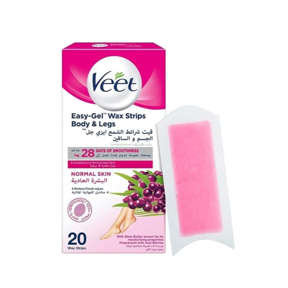 Veet Wax Strips for Normal Skin 20 Strips