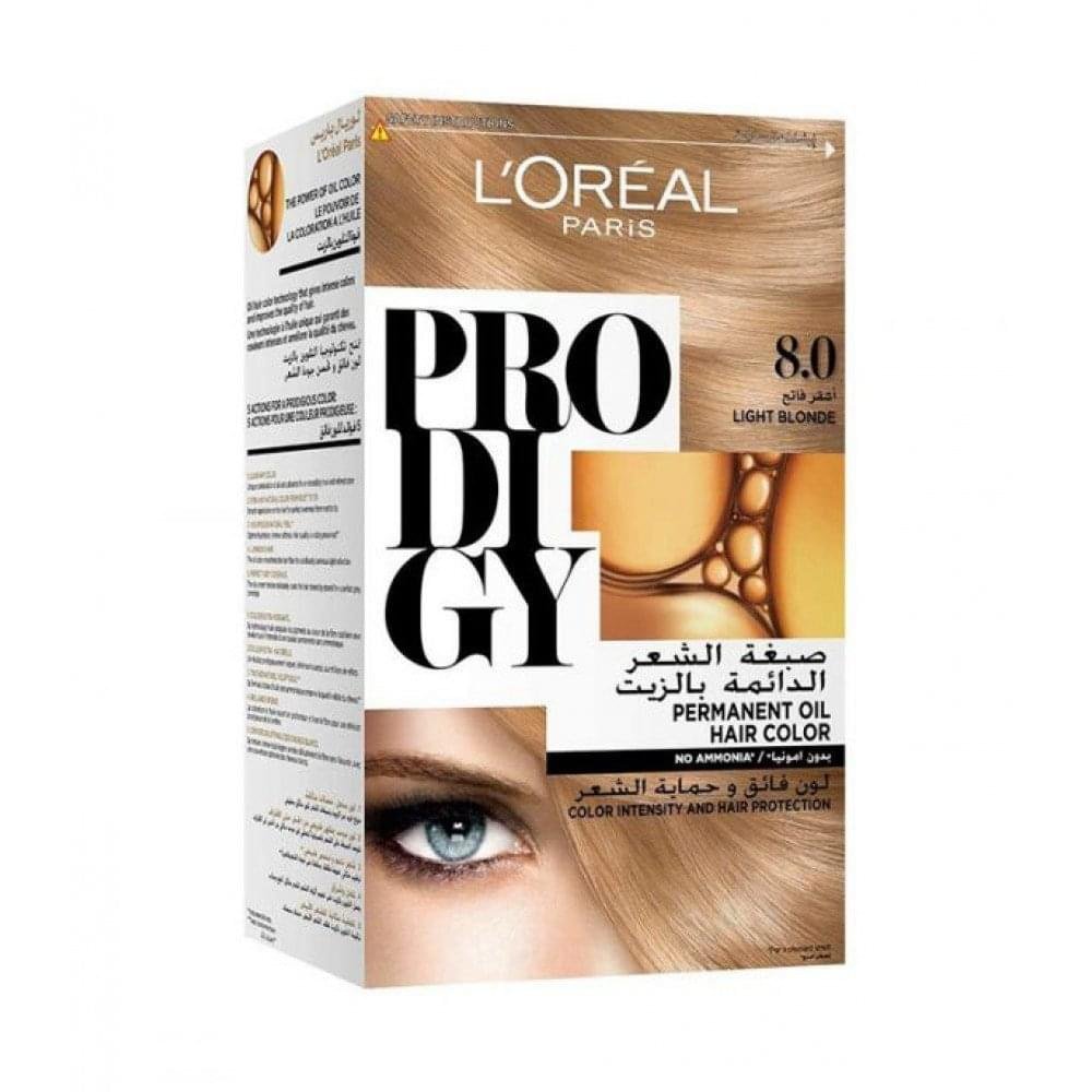 L'Oréal Paris Prodigy Diamond Hair Dye 8.0 Light Blonde