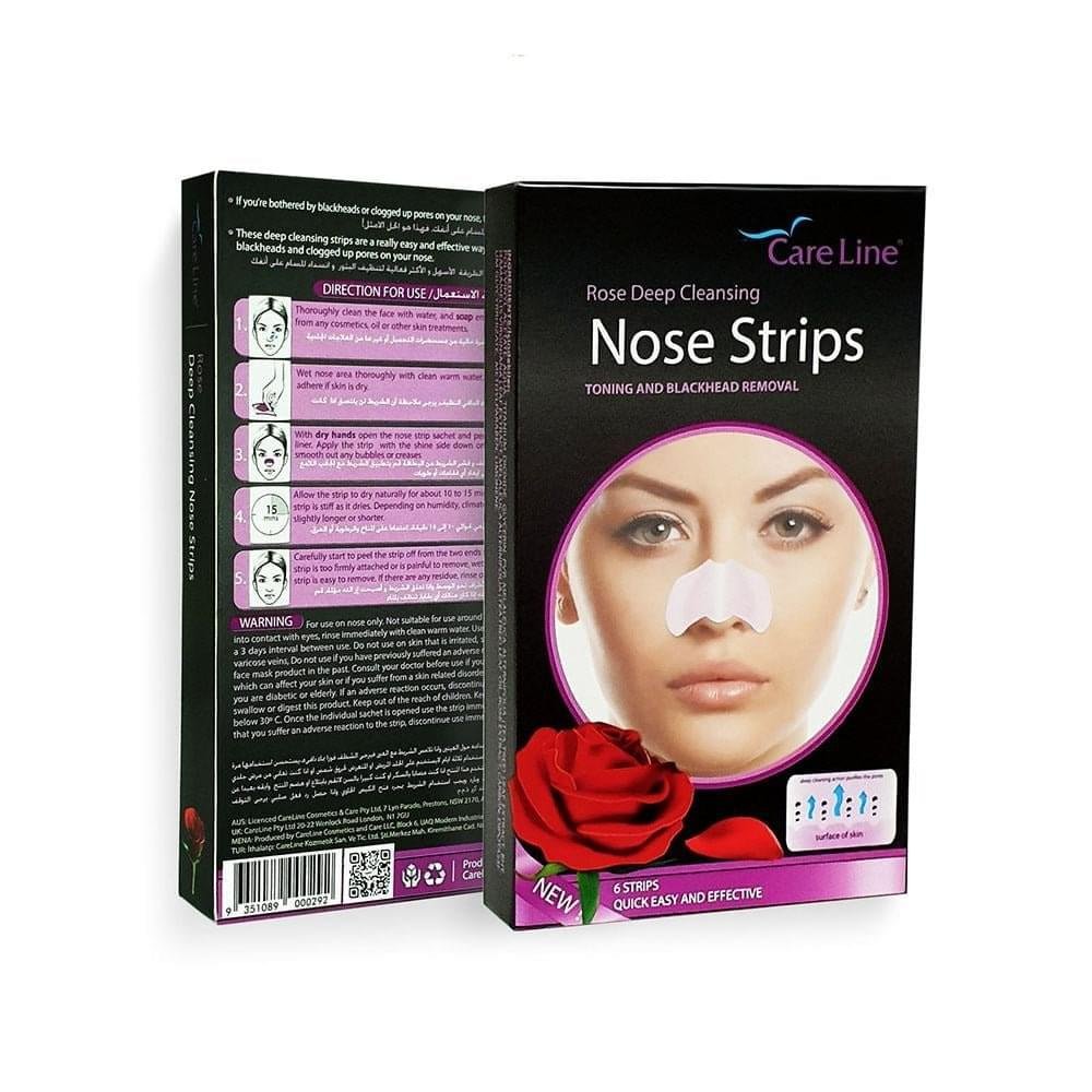 Care Line Deep Cleansing Nose Strips Pink - 6 Strips